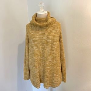 Mustard Yellow Chunky Turtle Neck Sweater